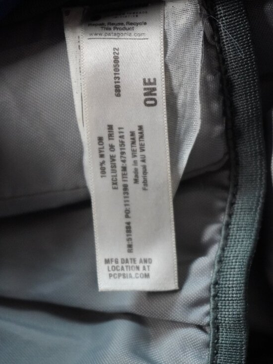 Patagonia Atacama Pack 28L Blue Hiking Nylon Padded Straps BagPack Daypack main image 4